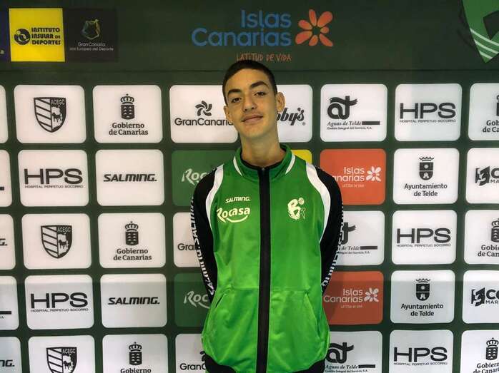 Marko Ojeda, joven promesa del balonmano grancanario (Foto TA)